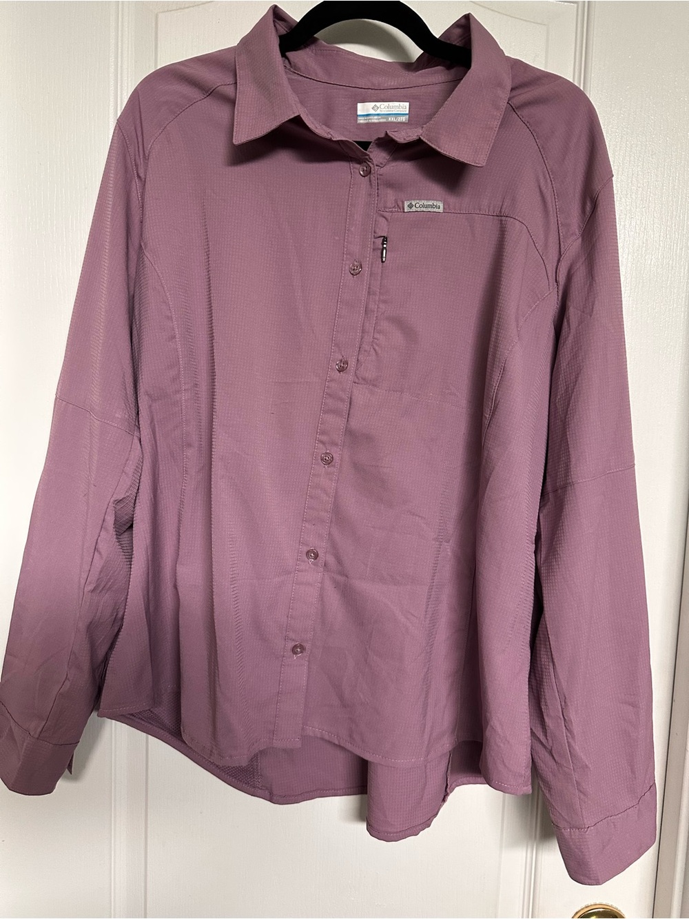 Columbia Women's Button-Down Shirt in Dusty Mauve
